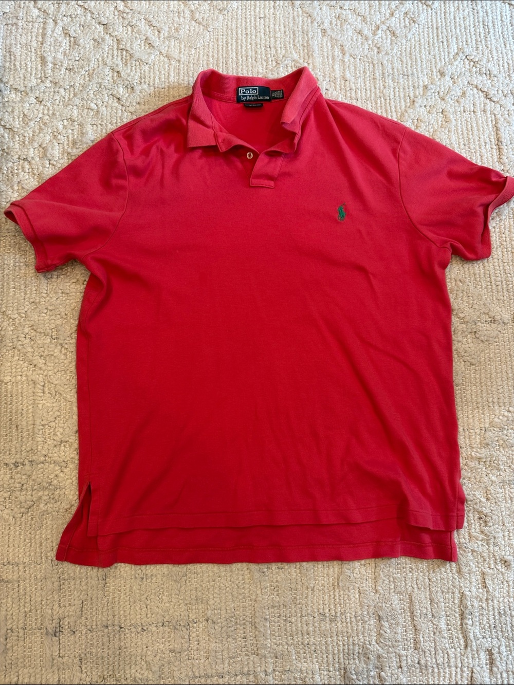 Polo Ralph Lauren Men's Custom Fit Polo, Size XL, Salmon Pink
